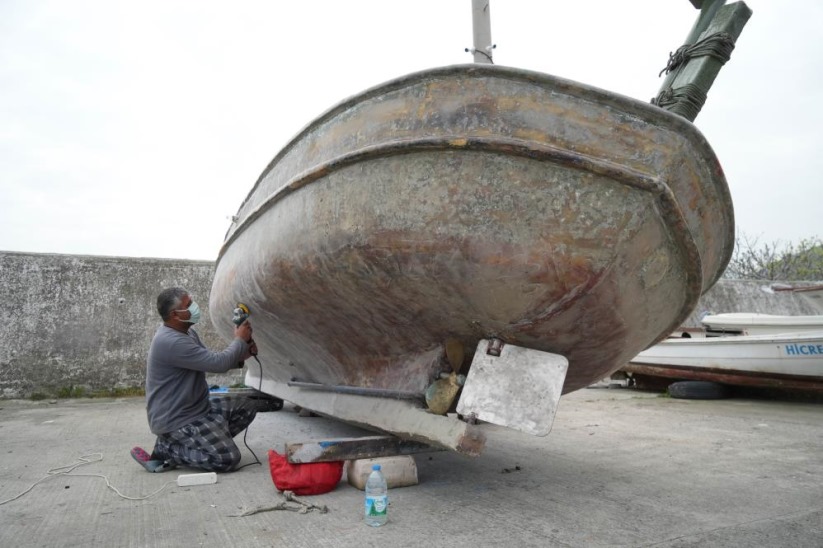 Samsun'da av sezonunu geride bırakan balıkçılar çaçaya hazırlanıyor