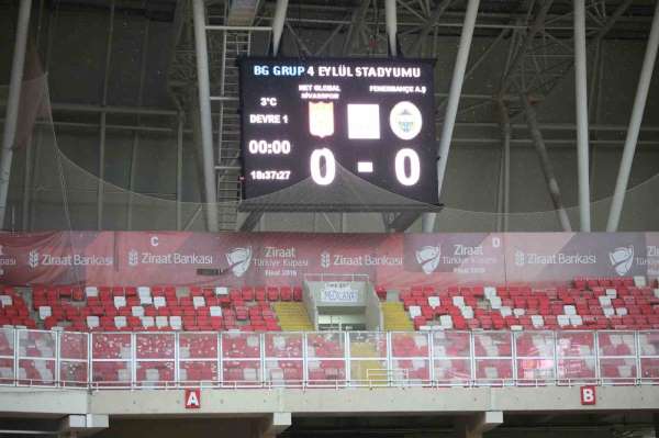 Fenerbahçe'de ceza nedeniyle misafir tribünü boş kaldı