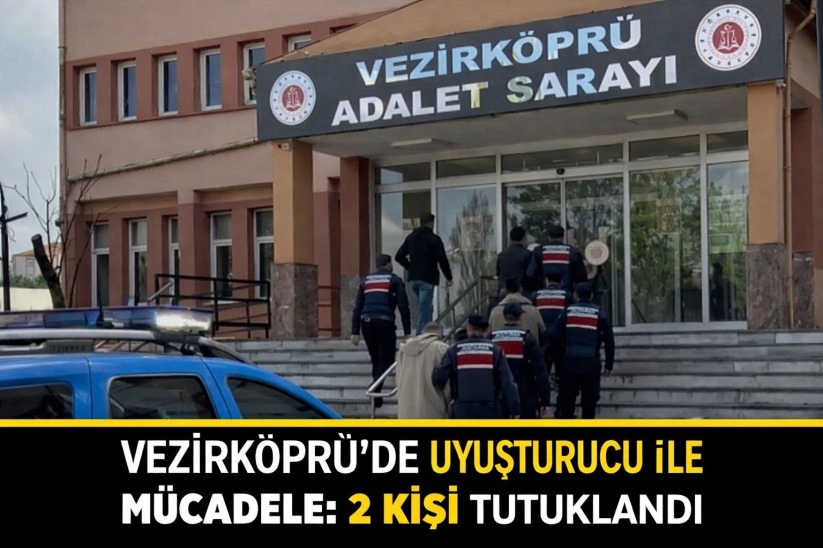 Vezirköprü'de uyuşturucu ile mücadele: 2 kişi tutuklandı