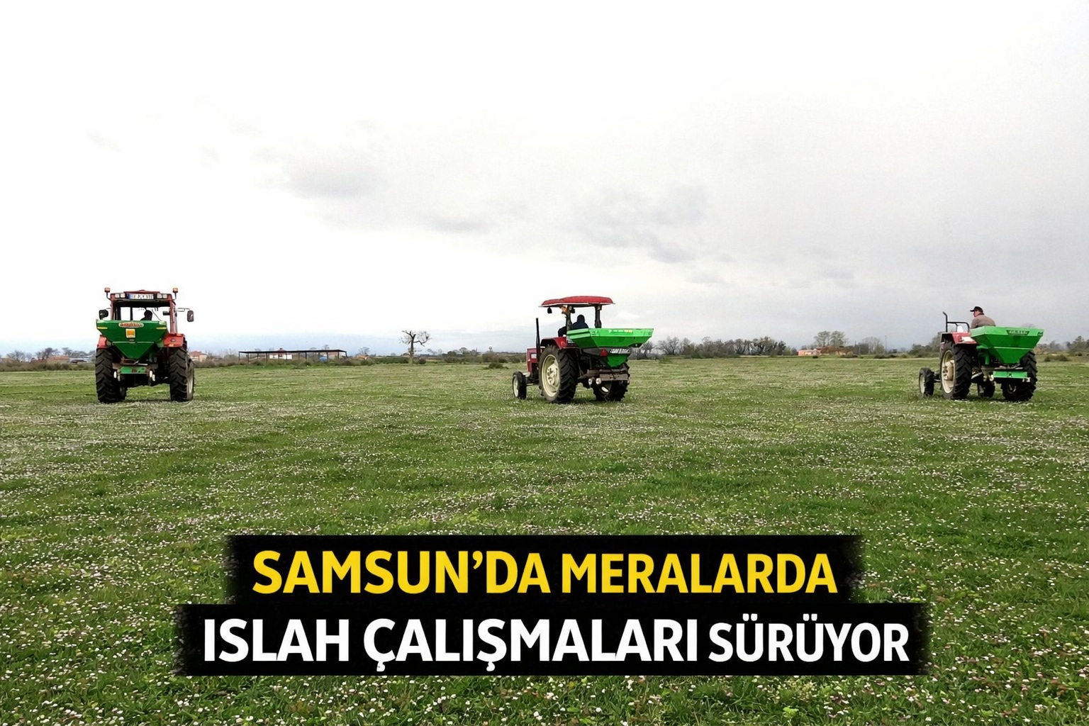 Samsun'da meralarda ıslah çalışmaları sürüyor