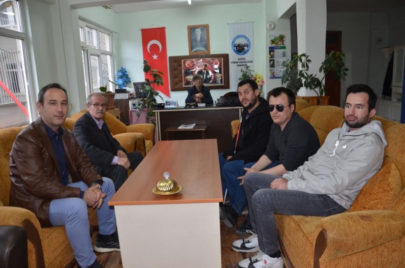 Samsun'da görme engellilerin banka ve noter çilesi