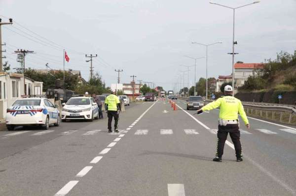 Ordu'da bir haftada 17 bin araç ve sürücüsü denetlendi