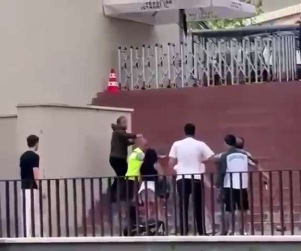 Torreira'ya saldırının ardından yaşanan kargaşa kamerada