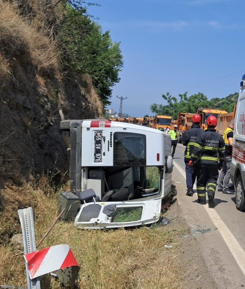 Samsun'da maliye aracı kaza yaptı: 1 ölü