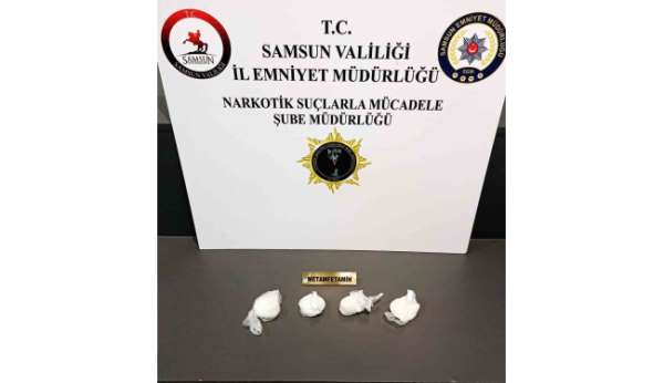 Samsun'da 196 gram metamfetamin ele geçirildi