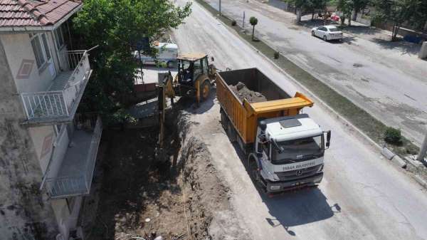 Alternatif hastane yolu için Erbaa'da yol yenileme çalışmaları başladı