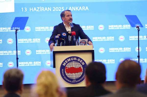 Memur-Sen Genel Başkanı Yalçın: 'Gelir vergisinde engelli kamu görevlileri için muafiyet tamamen sağlanmalıdır