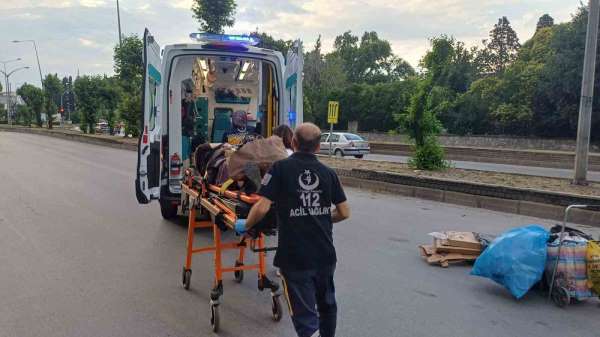 Trafiğe kapalı alanda kaza: 1 yaralı