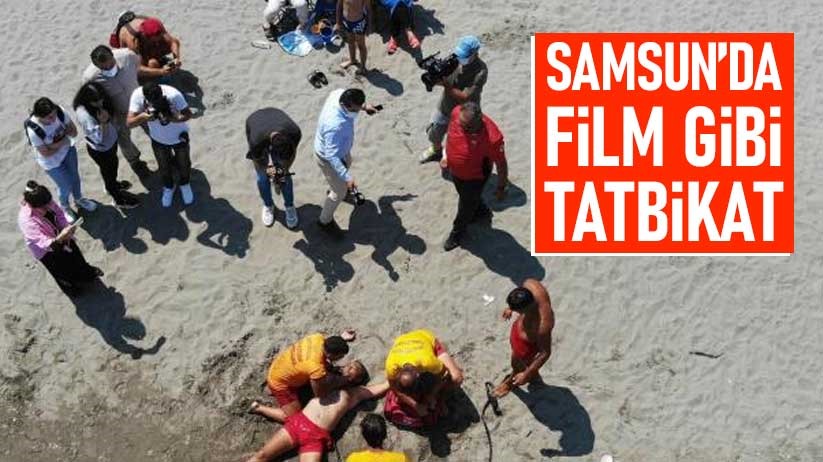 Samsun'da film gibi tatbikat