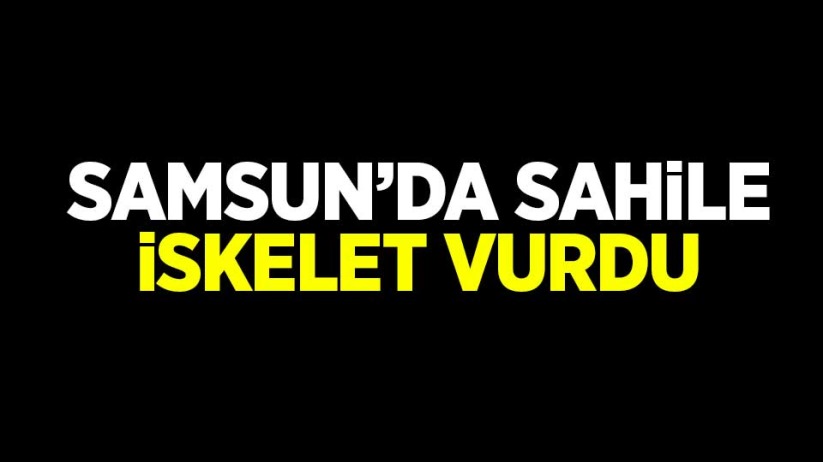 Samsun'da sahile iskelet vurdu