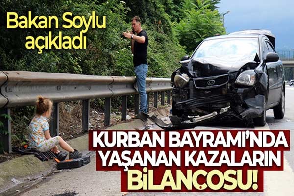 Kurban Bayramı'nda yaşanan kazaların bilançosu açıklandı