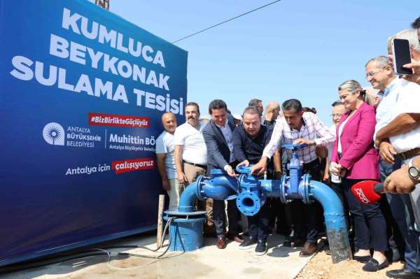 Antalya'da sulama birliklerinin elektrik maliyetlerinin yüzde 85'ini büyükşehir karşılıyor