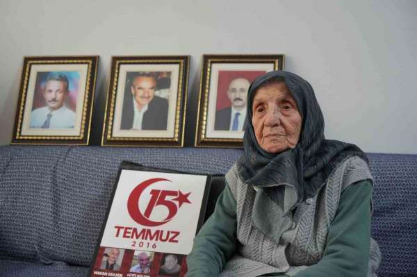FETÖ'nün hain darbe girişiminde 2 oğlu ve damadını şehit veren 100 yaşındaki Muzaffer Gülşen'in acısı 10 yıldı