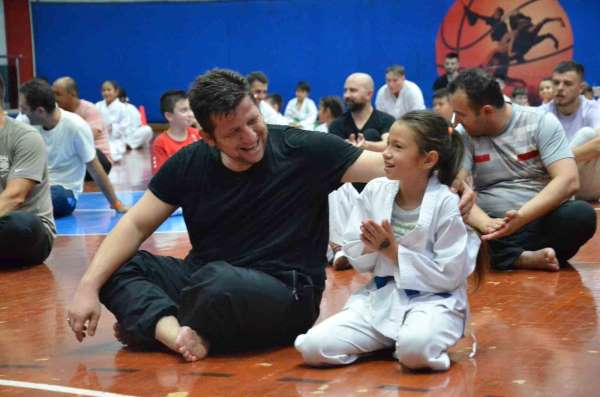 'Babamla karate yapıyorum' etkinliğinde unutulmaz bir gün yaşadılar