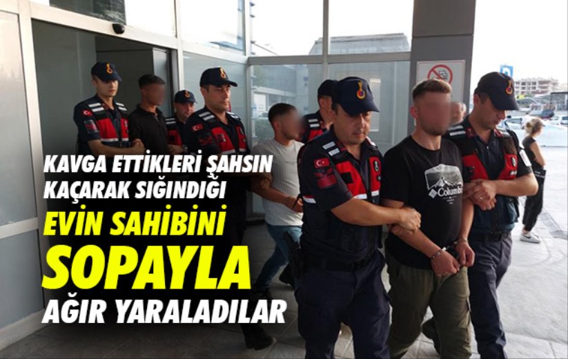 Samsun'da kavga ettikleri şahsın kaçarak sığındığı evin sahibini sopayla ağır yaraladılar