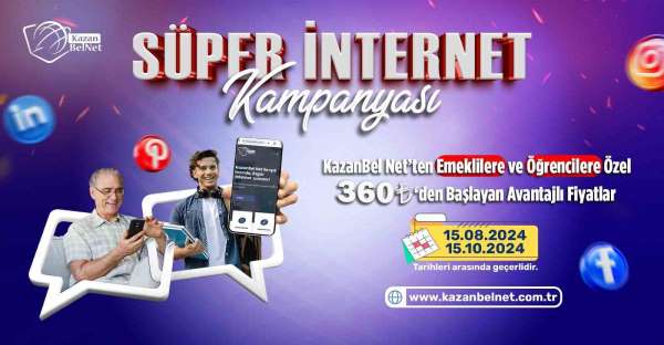 Ucuz ve güvenli internetin adresi 'Kazanbel Net'