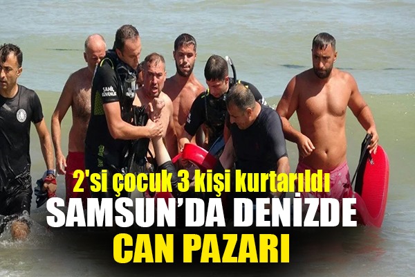 Samsun'da yine boğulma vakası 2'si çocuk 3 kişi kurtarıldı