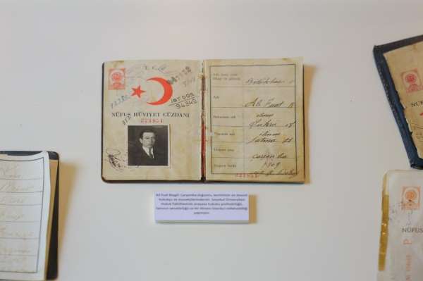 Ali Fuat Başgil'in kimliği Kent Müzesi'nde sergileniyor