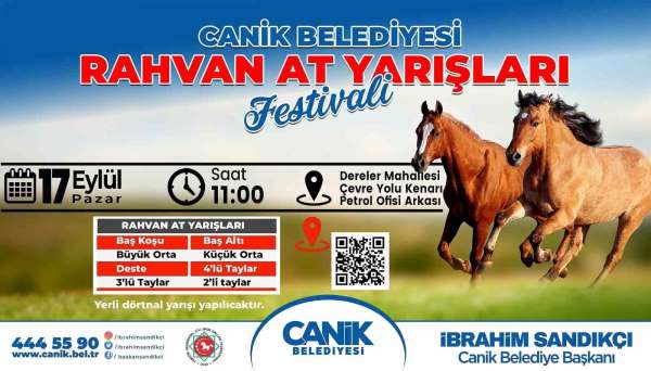 Samsun'da 'Canik Rahvan At Yarışları Festivali' yapılacak