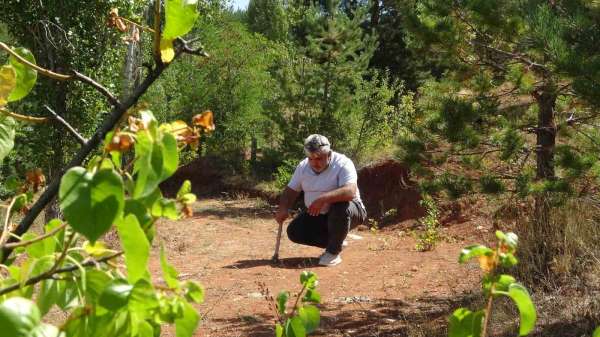 Bayburt'ta kehribarın zorlu mesaisi: Topraktan çıkarılan fosilleşmiş ağaç reçinesi takı ve tespihe dönüştürülü