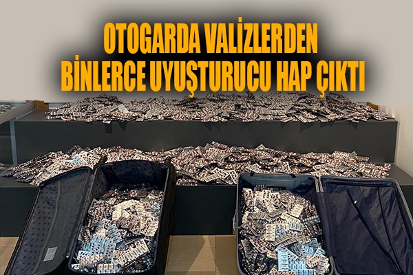 Samsun Polisi Otogarda Valizlerden 55 Bin 860 Hap Ele Geçirdi