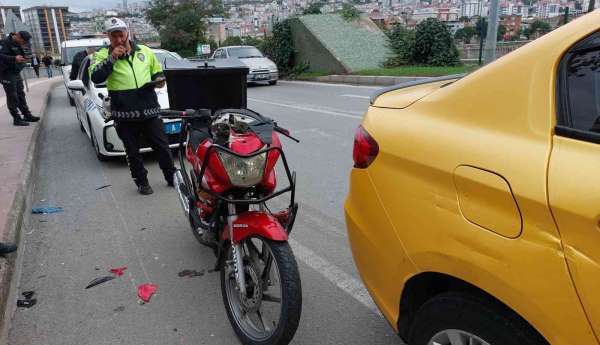 Samsun'da motosiklet taksiyle çarpıştı: 1 yaralı