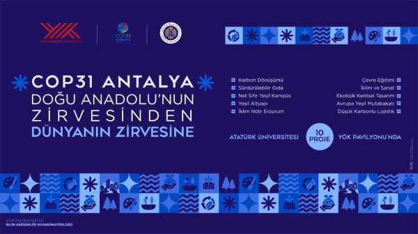 Atatürk Üniversitesinden COP31'e 10 tematik proje