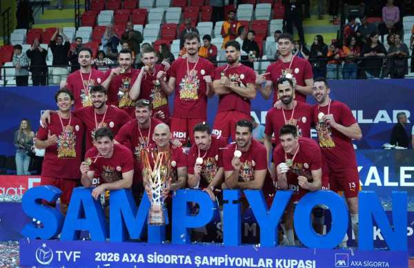 Galatasaraylı voleybolculardan şampiyonluk mesajı: 'Bunlar daha başlangıç'