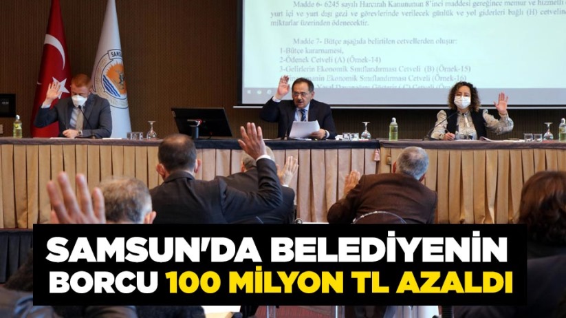 Samsun'da belediyenin borcu 100 milyon TL azaldı