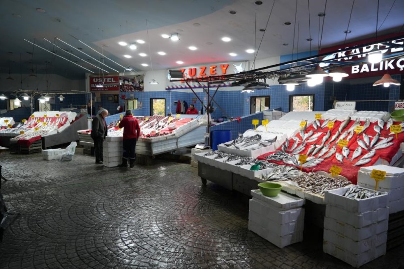 Samsun'da sezonun ilk yerli hamsileri tezgahlarda