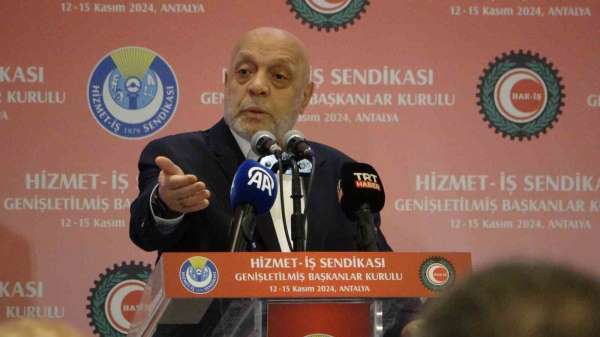 HAK-İŞ Başkanı Arslan: 'Tartışılması gereken asgari ücretin ne olacağı değil, asgari ücretin nasıl oluşturulac