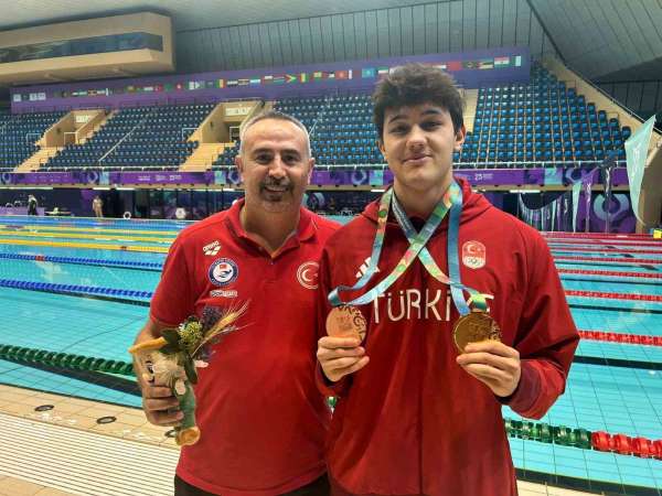 Denizlili yüzücüden Riyad'da tarihi başarı