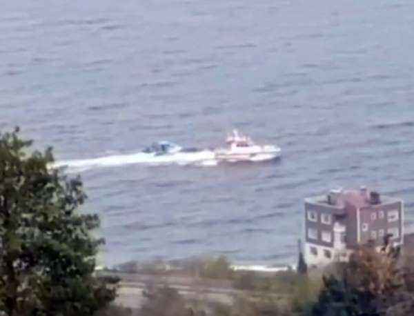 Giresun'da dün yaşanan 1 kişinin öldüğü tekne kazasının yeni görüntüleri ortaya çıktı