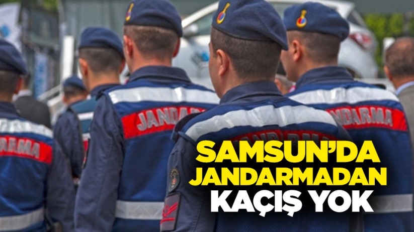 Samsun'da jandarmadan kaçış yok