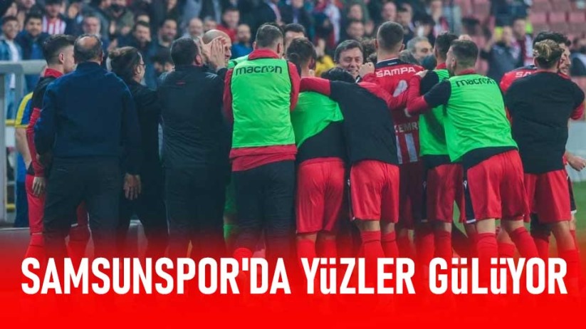 Samsunspor'da Yüzler Gülüyor