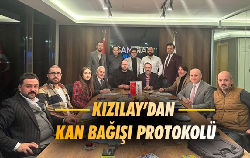 Samsun'da Kızılay'dan kan bağışı protokolü