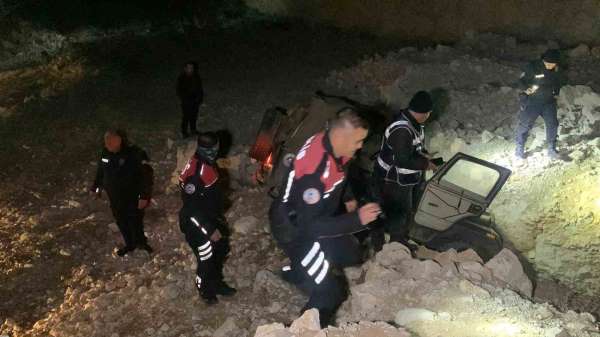 Karaman'da 'dur' ihtarına uymayan sürücü kaza yaptı