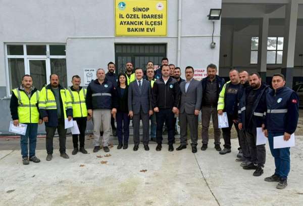 Sinop il özel idaresi personellerine 'teşekkür belgesi'