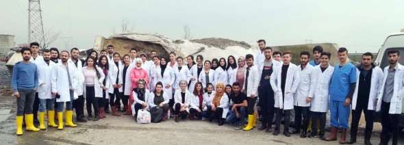 GAÜN Veteriner bölümü öğrencileri sahaya indi