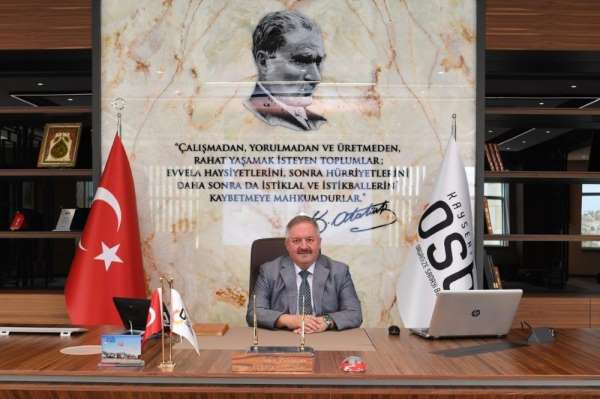 Kayseri OSB Yönetim Kurulu Başkanı Tahir Nursaçan: 