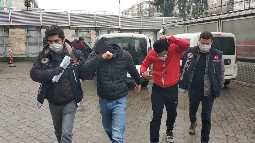Samsun'da eş zamanlı operasyonda kıskıvrak yakalandılar