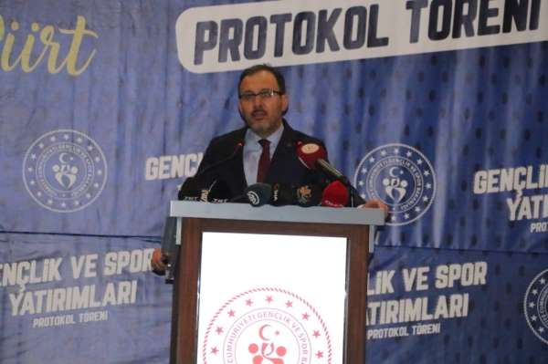 Bakan Kasapoğlu'ndan Siirt'e stat müjdesi