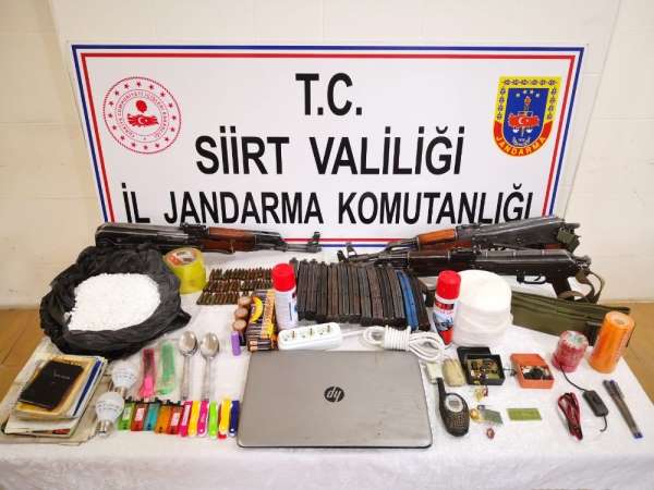 Siirt'te terör örgütüne ait mühimmat ele geçirildi