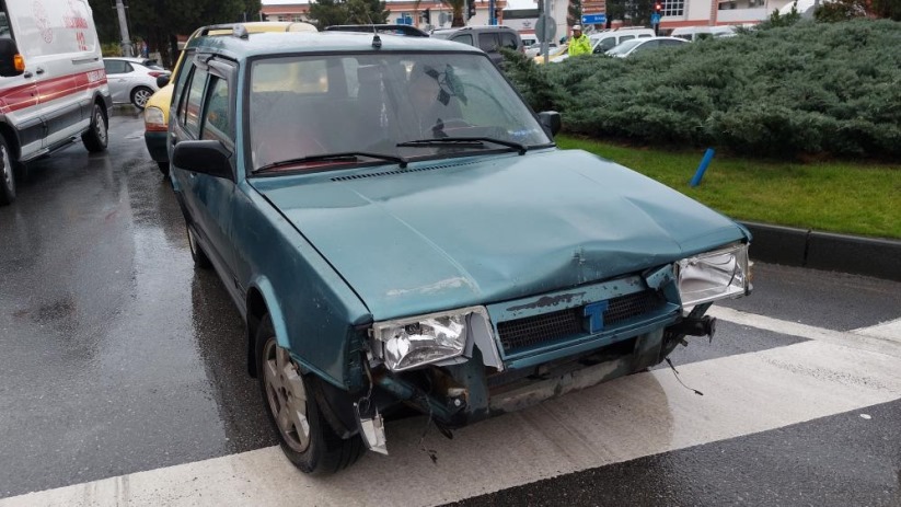 Samsun'da 3 araçlı zincirleme trafik kazası