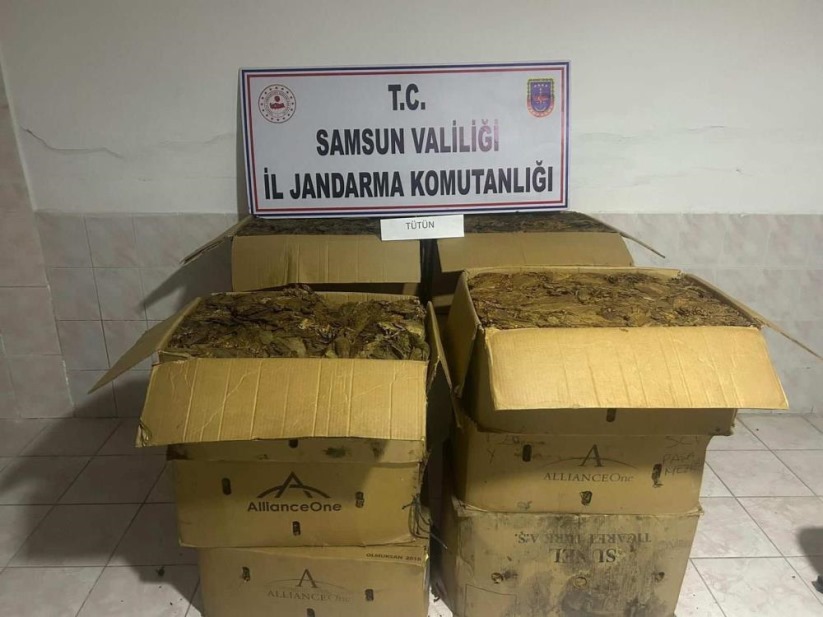 Samsun'da tütün hırsızı jandarma tarafından yakalandı