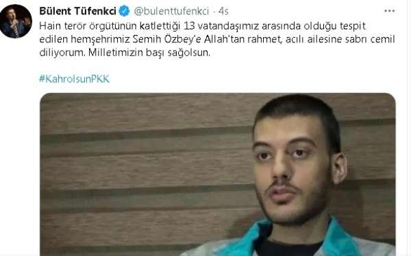 AK Partili Tüfenkci'den teröre lanet 
