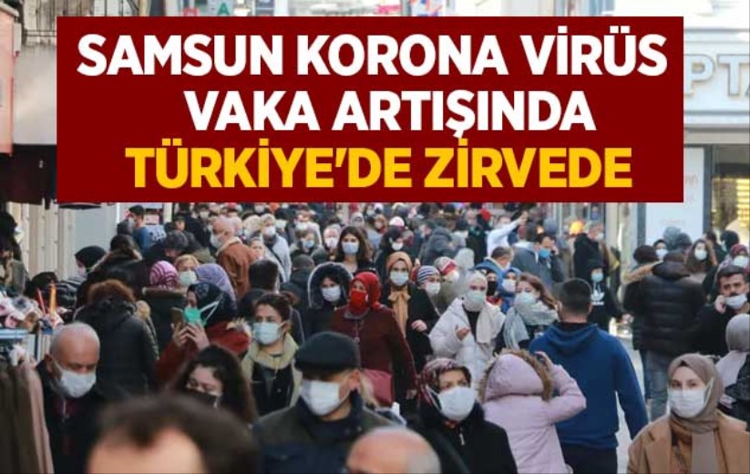 Samsun korona virüs vaka artışında Türkiye'de zirvede