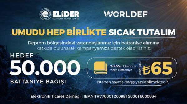 WORLDEF ve ELİDER'den 'Umudu Sıcak Tutalım' kampanyası