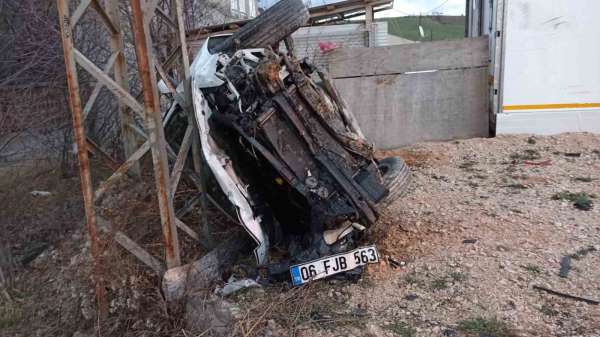 Samsun'da otomobil takla attı: 2 yaralı