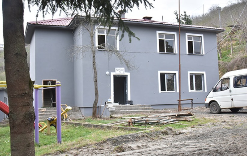 Tekkeköy'de Yeniköy Köy Konağı çalışmalarında sona gelindi
